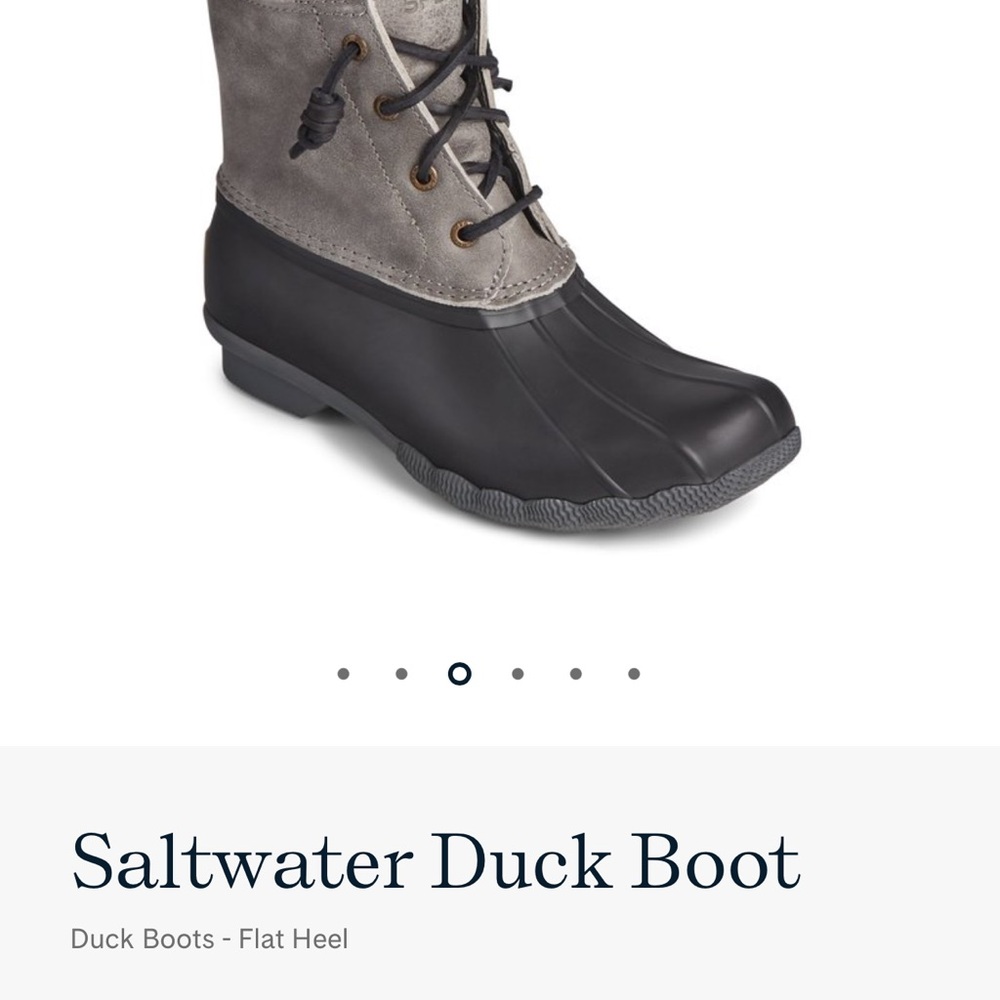 Saltwater Duck Boot in Gray and Black